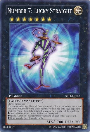 Image for Number 7: Lucky Straight (Starfoil) (Star Pack 2014) (SP14-EN027) - YuGiOh