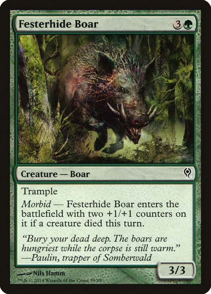 Image for Festerhide Boar (Duel Decks: Jace vs. Vraska) (59) - Magic: The Gathering