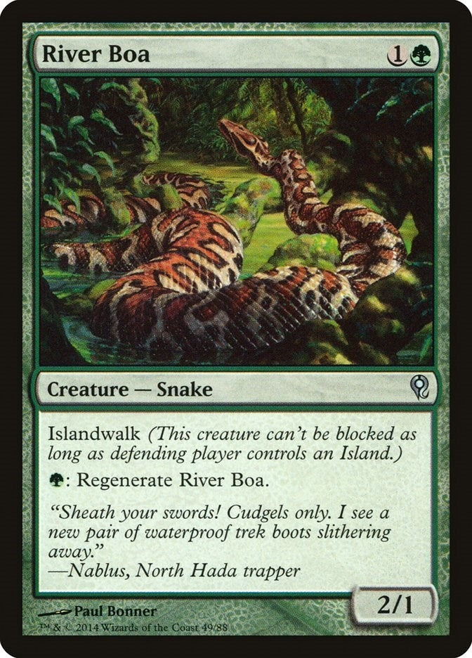 Image for River Boa (Duel Decks: Jace vs. Vraska) (49) - Magic: The Gathering