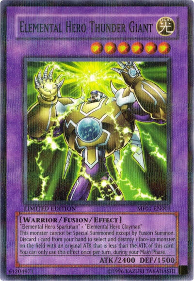 Image for Elemental Hero Thunder Giant (Mattel Action Figure Promos: Series 1) (MF01-EN001) - YuGiOh