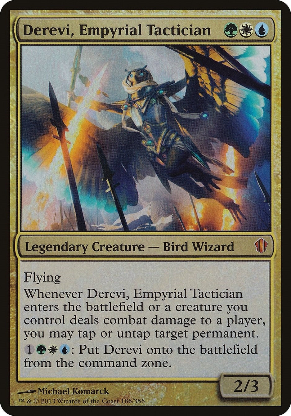 Image for Derevi, Empyrial Tactician (Commander 2013) (Oversize Cards) (186) - Magic: The Gathering