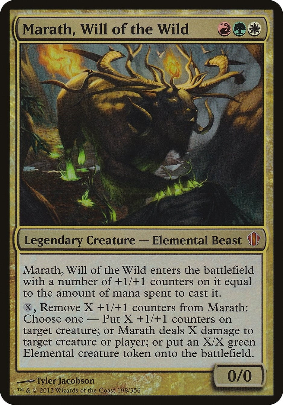 Image for Marath, Will of the Wild (Commander 2013) (Oversize Cards) (198) - Magic: The Gathering