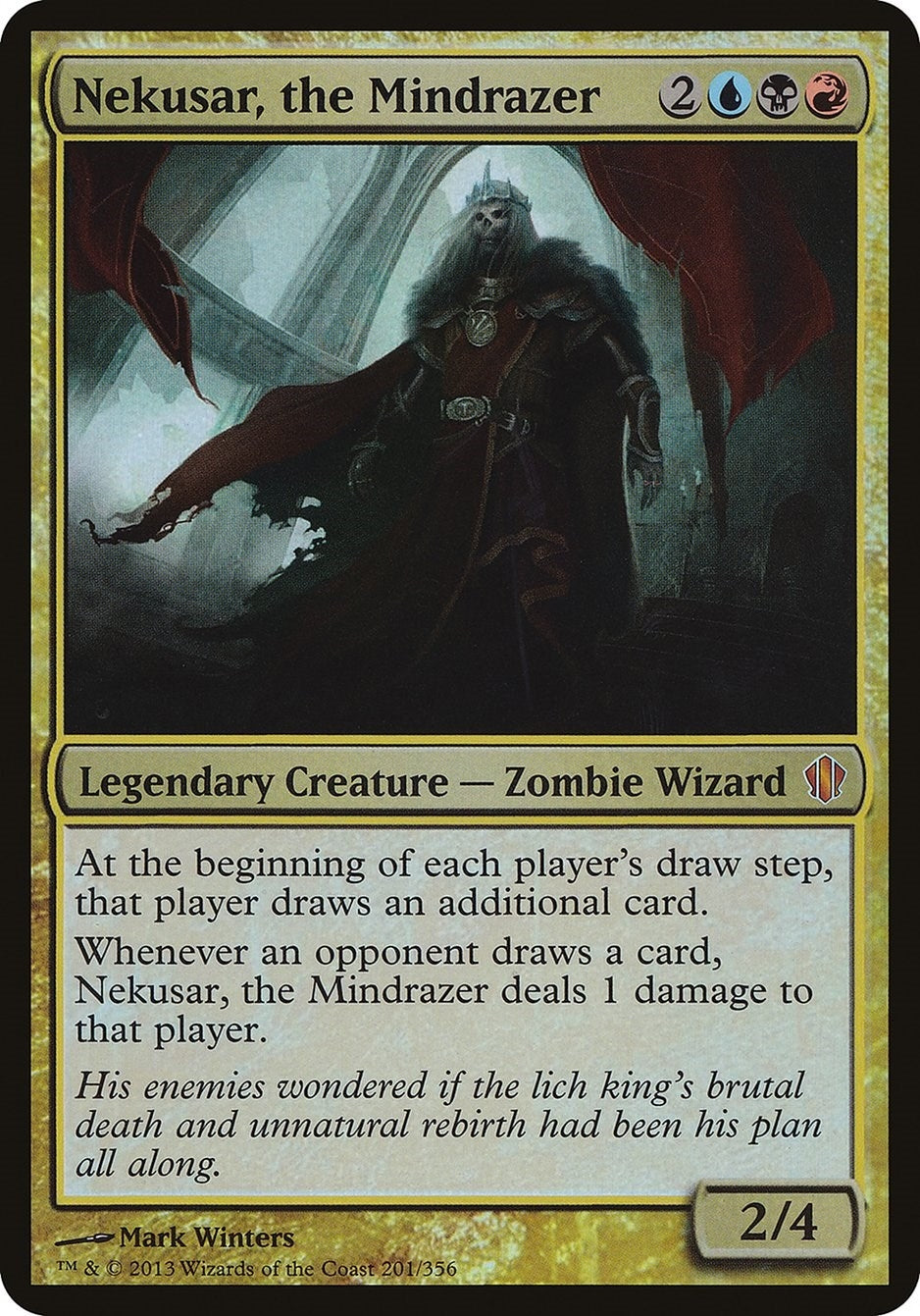 Image for Nekusar, the Mindrazer (Commander 2013) (Oversize Cards) (201) - Magic: The Gathering