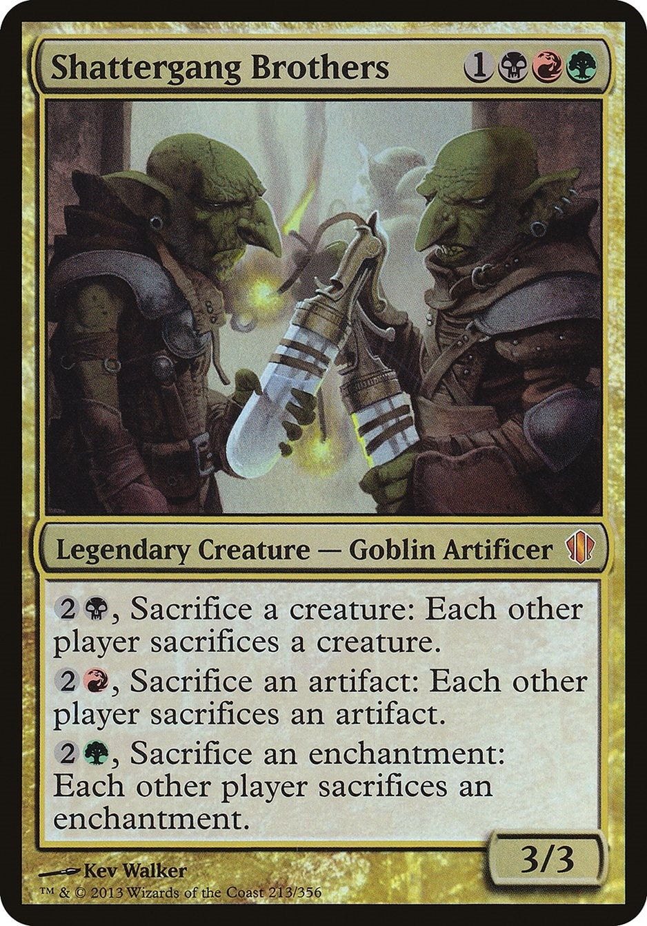Image for Shattergang Brothers (Commander 2013) (Oversize Cards) (213) - Magic: The Gathering