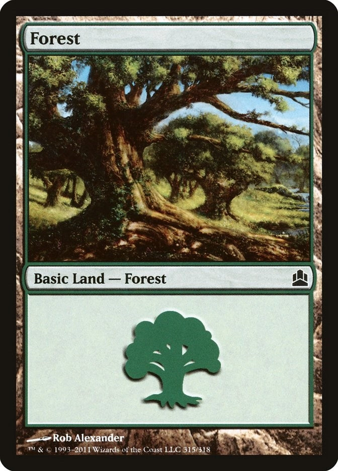 Image for Forest (315) (Commander) (315) - Magic: The Gathering