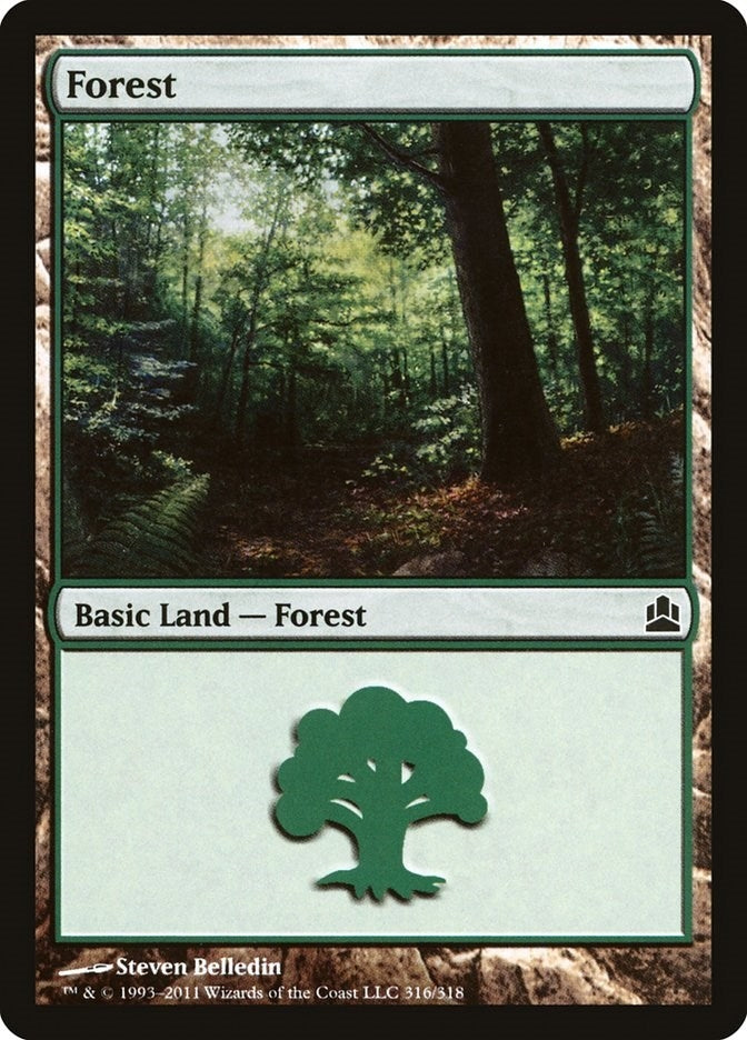 Image for Forest (316) (Commander) (316) - Magic: The Gathering
