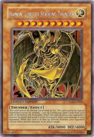 Image for Hamon, Lord of Striking Thunder (2006 Collectors Tin) (CT03-EN006) - YuGiOh