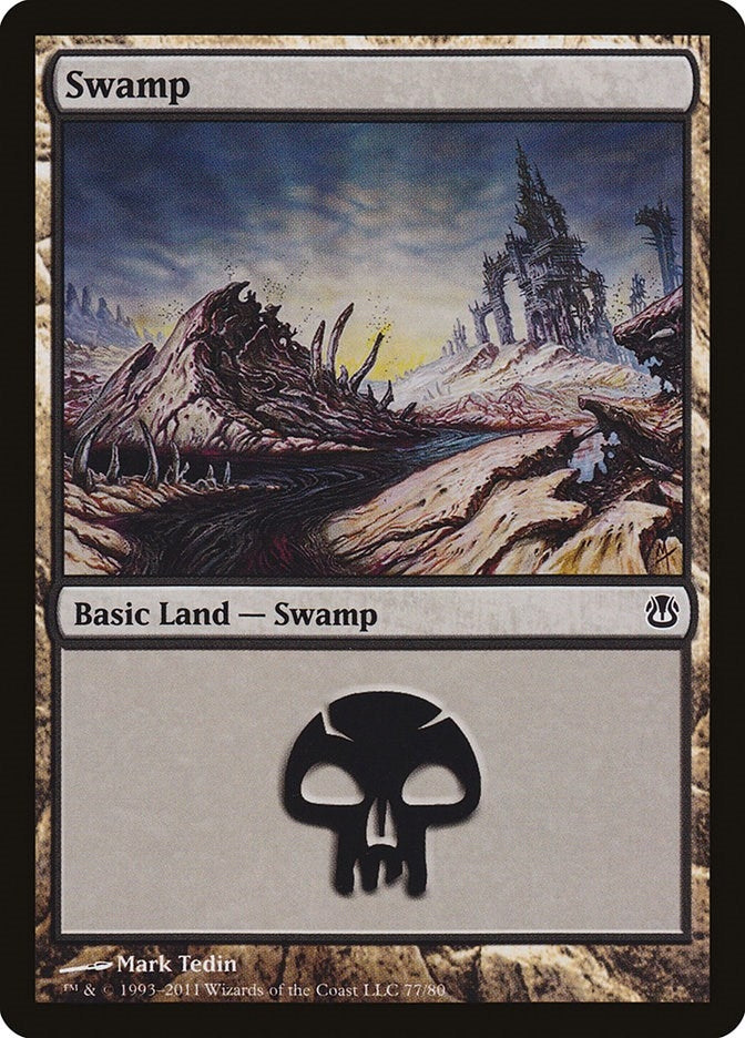 Image for Swamp (77) (Duel Decks: Ajani vs. Nicol Bolas) (77) - Magic: The Gathering