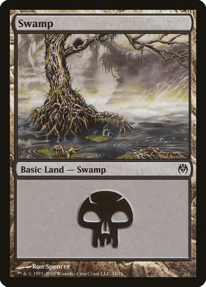 Image for Swamp (34) (Duel Decks: Phyrexia vs. the Coalition) (34) - Magic: The Gathering