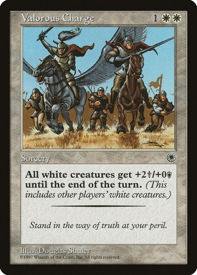 Image for Valorous Charge (Portal) - Magic: The Gathering