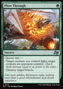 Plow Through - Aetherdrift (Uncommon) [DFT-174]