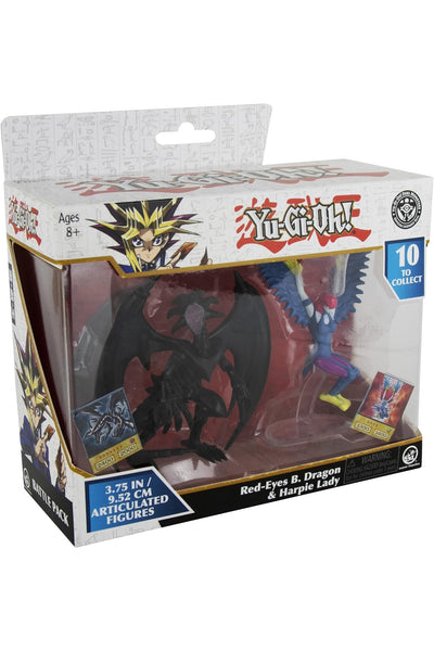 Yugioh! Harpie Lady and Red-Eyes Black Dragon Articulated Figures