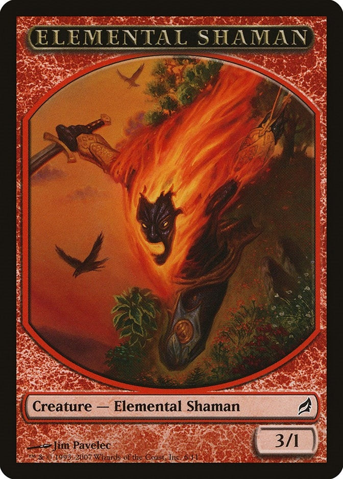 Image for Elemental Shaman Token (Lorwyn) (6) - Magic: The Gathering