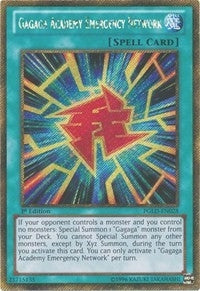 Image for Gagaga Academy Emergency Network (Premium Gold) (PGLD-EN028) - YuGiOh