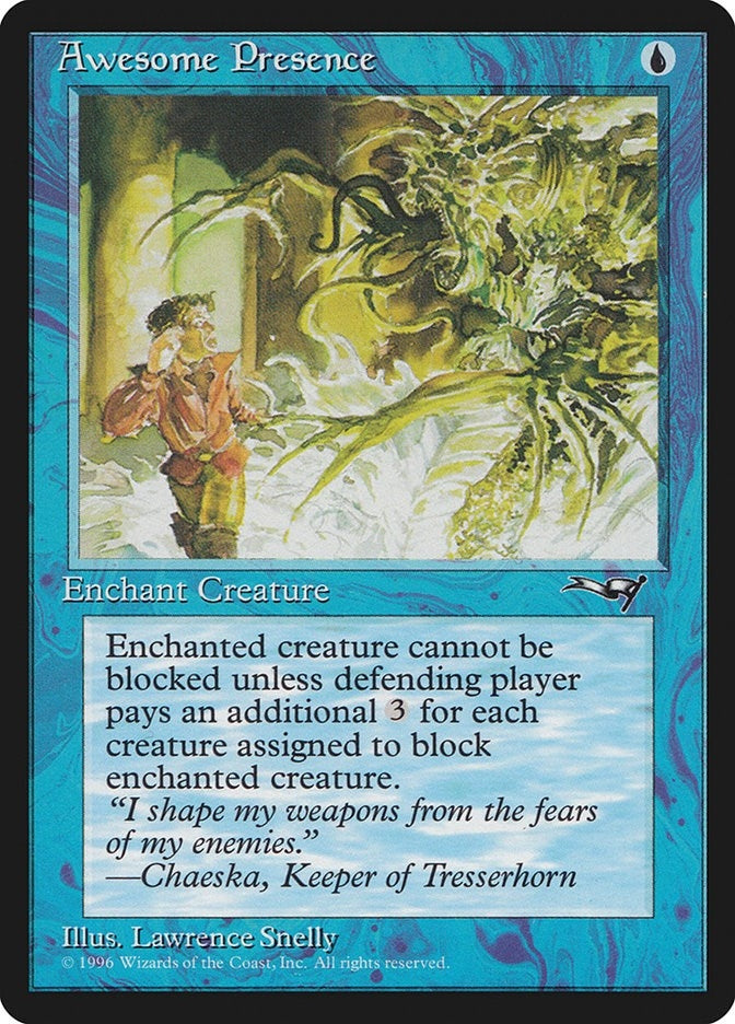 Image for Awesome Presence (Man Being Chased) (Alliances) (35) - Magic: The Gathering