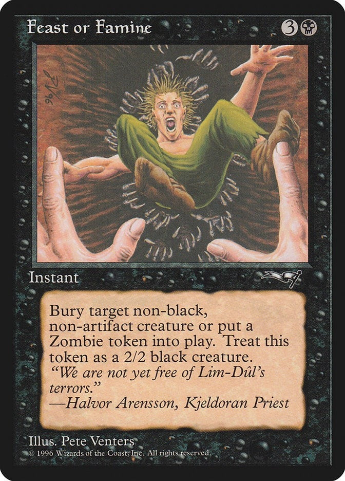 Image for Feast or Famine (Falling into Pit) (Alliances) (9) - Magic: The Gathering