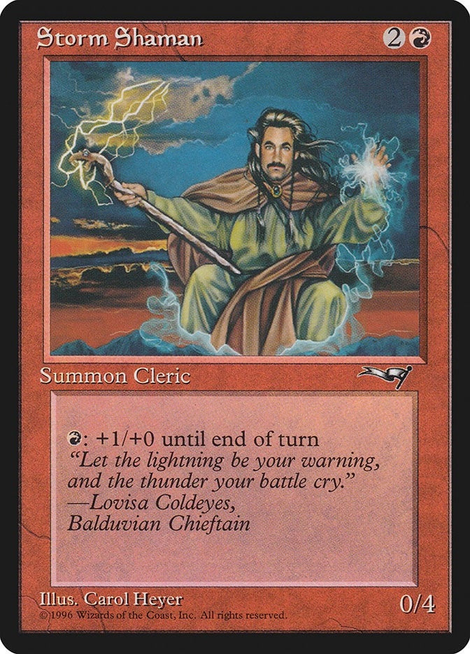 Image for Storm Shaman (Male) (Alliances) (119) - Magic: The Gathering