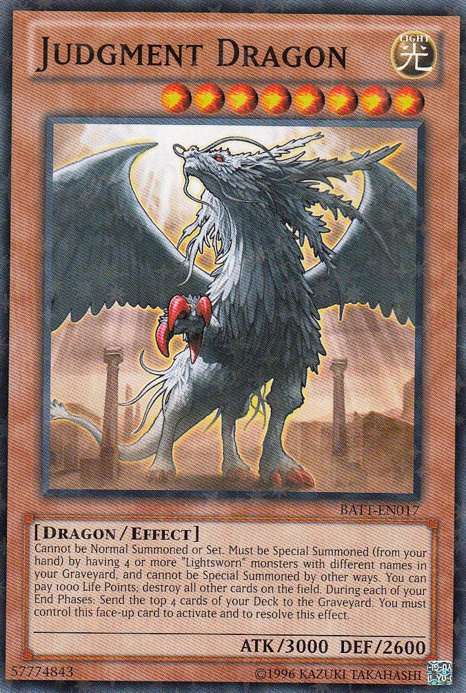 Image for Judgment Dragon (Starfoil) (Battle Pack Tournament Prize Cards) (BATT-EN017) - YuGiOh