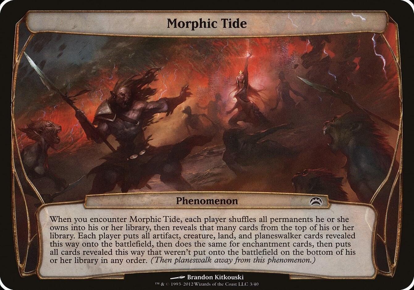 Image for Morphic Tide (Planechase 2012) (Oversize Cards) (3) - Magic: The Gathering