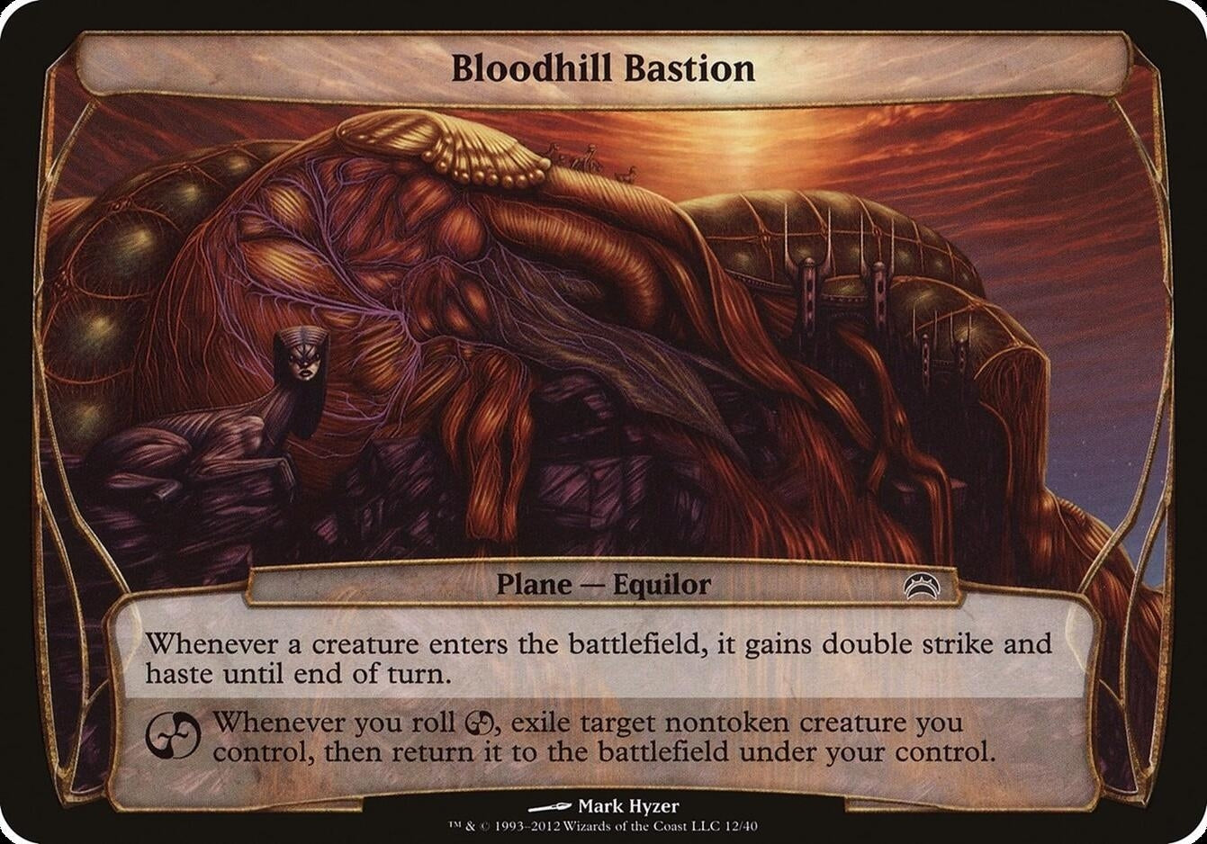Image for Bloodhill Bastion (Planechase 2012) (Oversize Cards) (12) - Magic: The Gathering