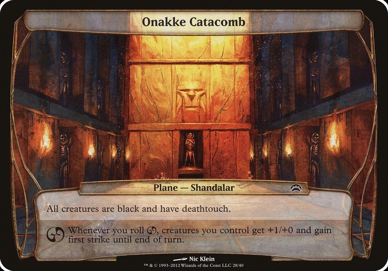 Image for Onakke Catacomb (Planechase 2012) (Oversize Cards) (28) - Magic: The Gathering