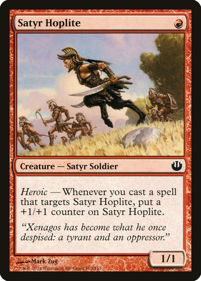 Image for Satyr Hoplite (Journey Into Nyx) (110) - Magic: The Gathering