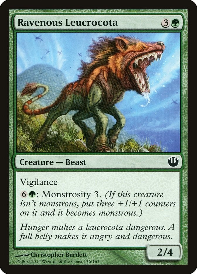 Image for Ravenous Leucrocota (Journey Into Nyx) (136) - Magic: The Gathering