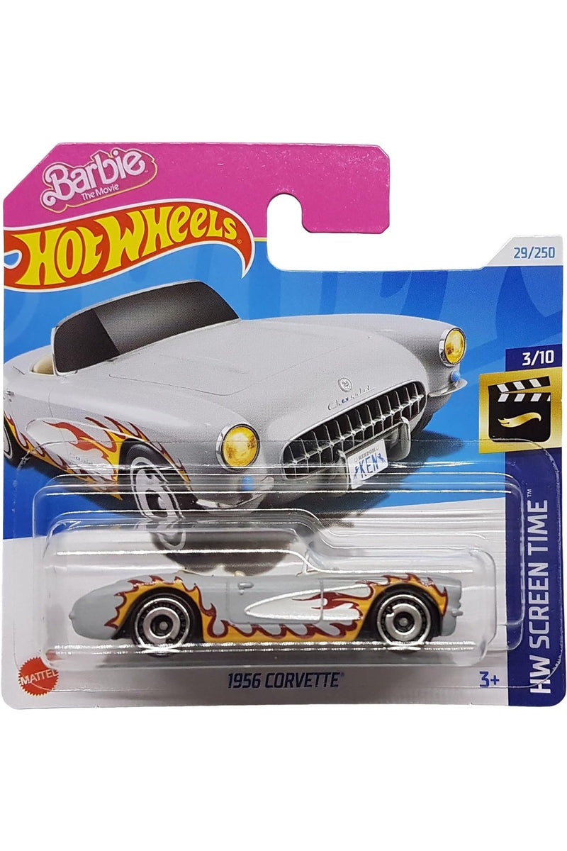 029/250 Hot Wheels - Barbie 1956 Corvette - HW Screen Time 3/10 -2024 - HTB37 - Hot Wheels