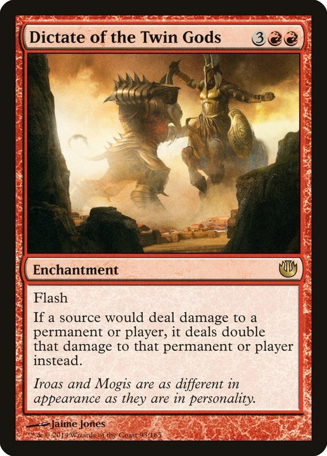 Image for Dictate of the Twin Gods (Journey Into Nyx) (93) - Magic: The Gathering