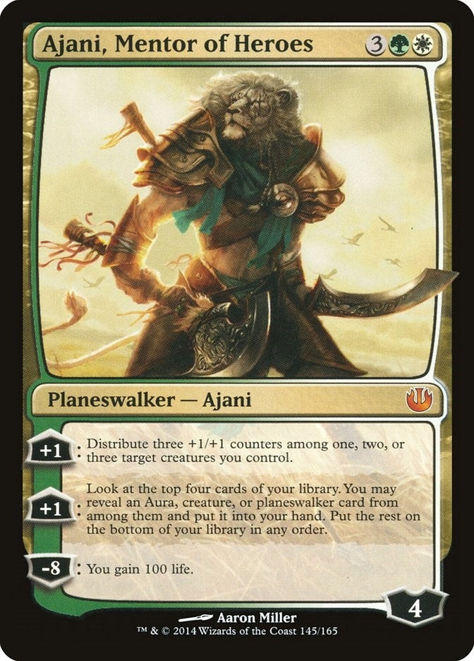 Image for Ajani, Mentor of Heroes (Journey Into Nyx) (145) - Magic: The Gathering