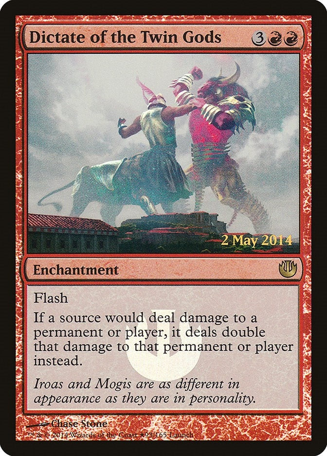 Image for Dictate of the Twin Gods (Launch Party & Release Event Promos) (93) - Magic: The Gathering
