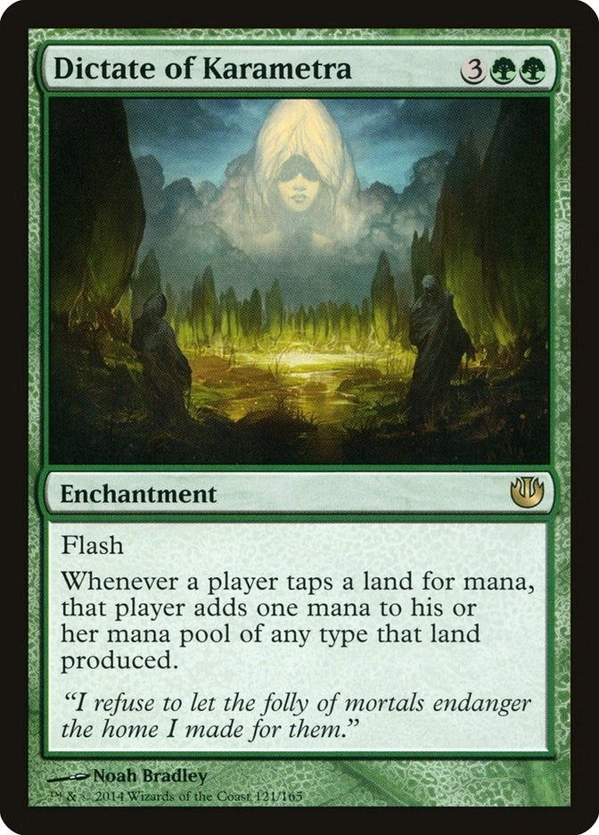 Image for Dictate of Karametra (Journey Into Nyx) (121) - Magic: The Gathering
