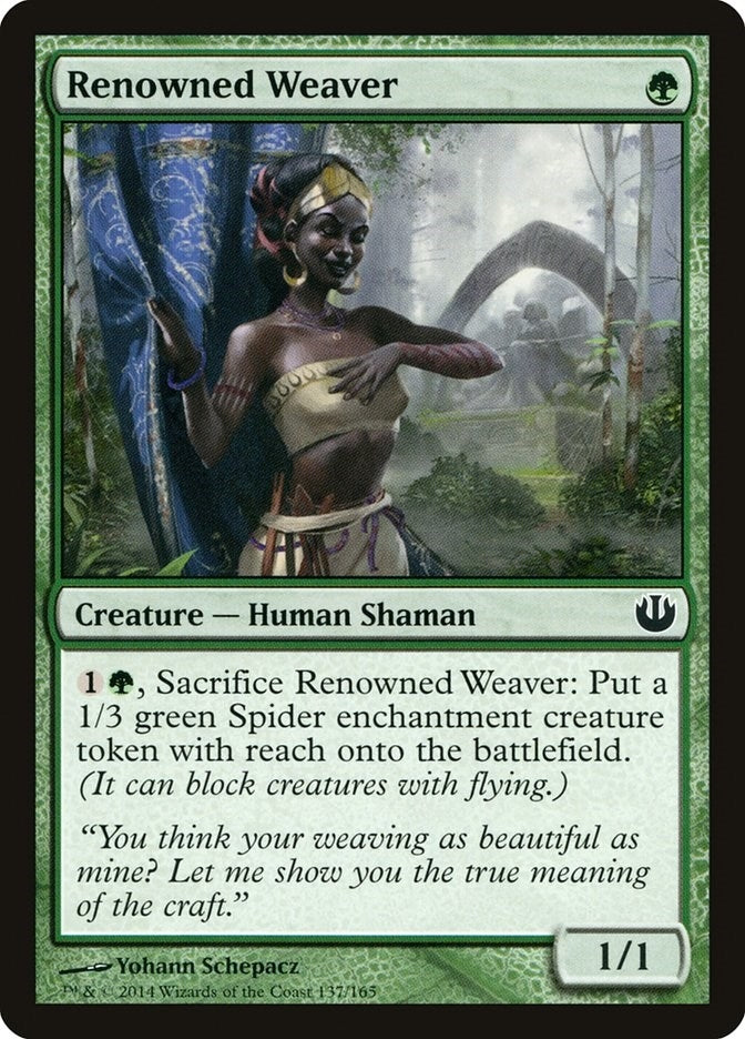 Image for Renowned Weaver (Journey Into Nyx) (137) - Magic: The Gathering