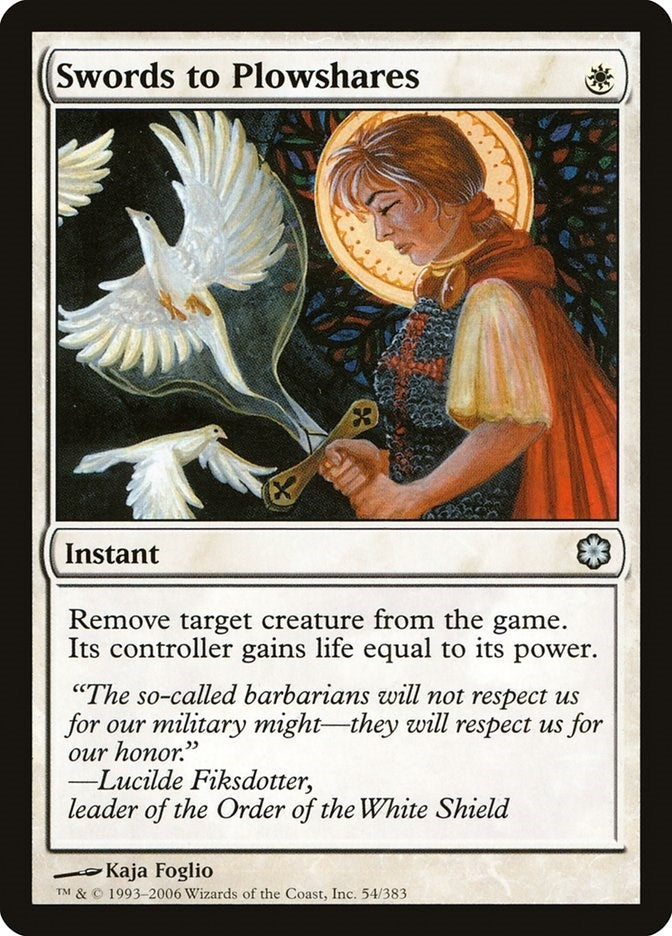 Image for Swords to Plowshares (Coldsnap Theme Deck Reprints) (54) - Magic: The Gathering