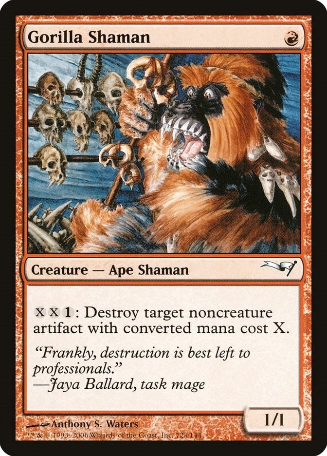 Image for Gorilla Shaman (Coldsnap Theme Deck Reprints) (72a) - Magic: The Gathering