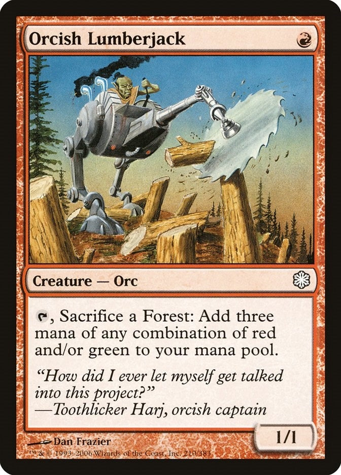 Image for Orcish Lumberjack (Coldsnap Theme Deck Reprints) (210) - Magic: The Gathering
