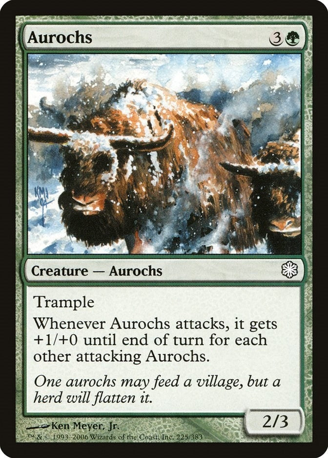 Image for Aurochs (Coldsnap Theme Deck Reprints) (225) - Magic: The Gathering