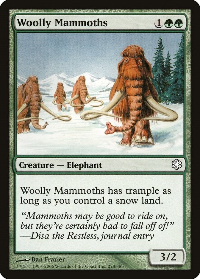 Image for Woolly Mammoths (Coldsnap Theme Deck Reprints) (278) - Magic: The Gathering