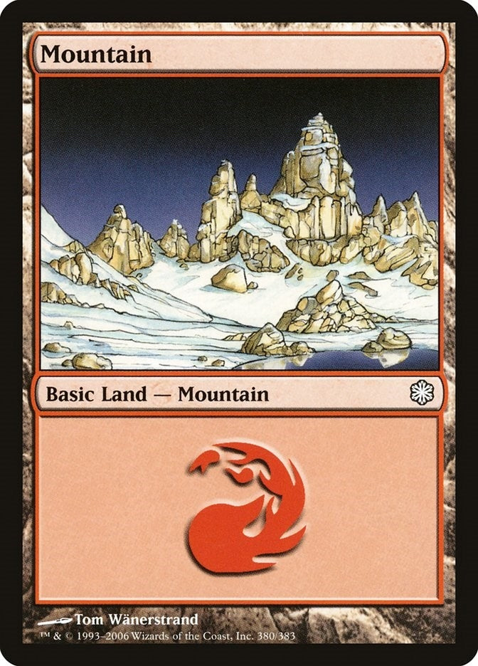Image for Mountain (380) (Coldsnap Theme Deck Reprints) (380) - Magic: The Gathering