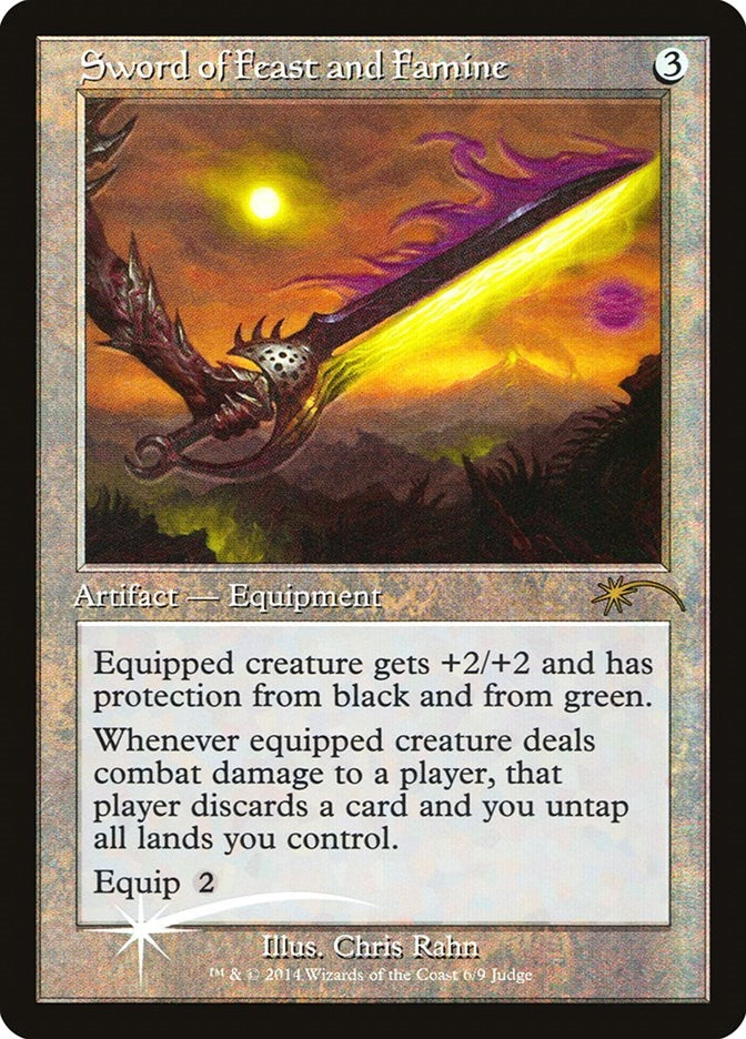 Image for Sword of Feast and Famine (Judge Promos) (6) - Magic: The Gathering