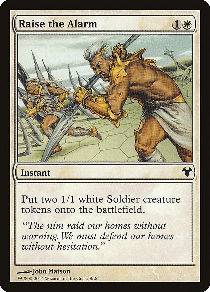 Image for Raise the Alarm (Magic Modern Event Deck) (8) - Magic: The Gathering