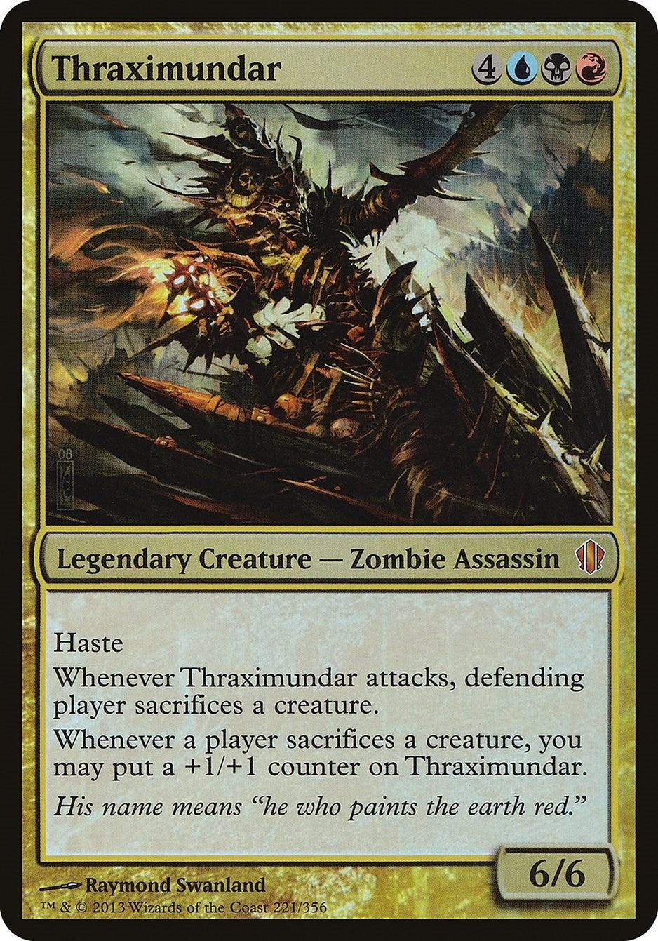 Image for Thraximundar (Commander 2013) (Oversize Cards) (221) - Magic: The Gathering
