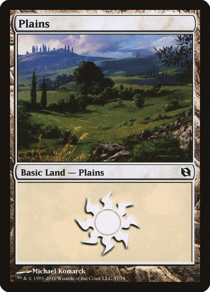 Image for Plains (37) (Duel Decks: Elspeth vs. Tezzeret) (37) - Magic: The Gathering