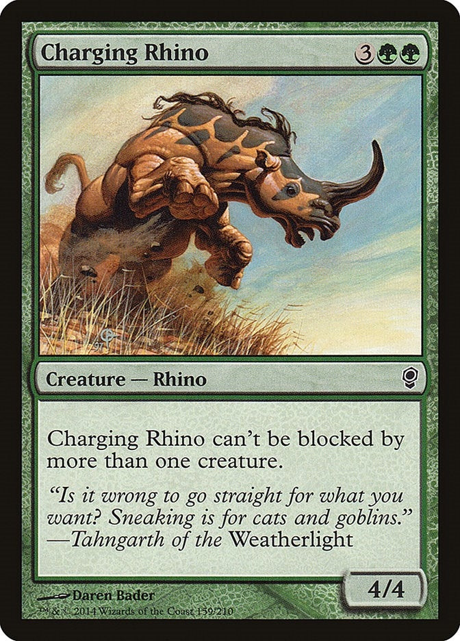 Image for Charging Rhino (Conspiracy) (159) - Magic: The Gathering