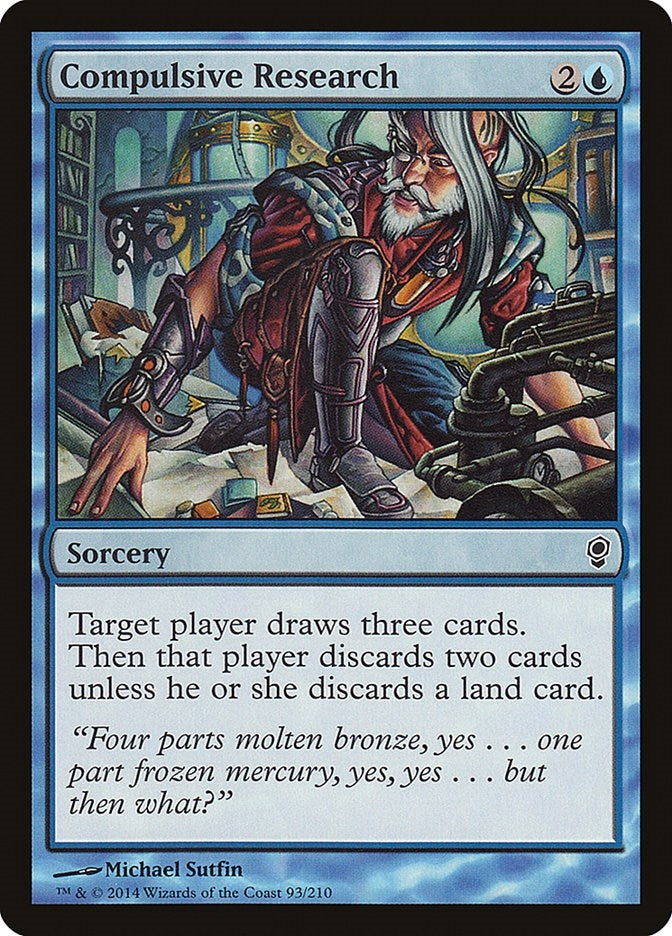 Image for Compulsive Research (Conspiracy) (93) - Magic: The Gathering