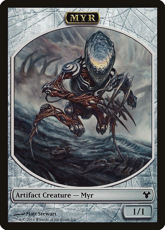 Image for Myr // Spirit Double-Sided Token (Magic Modern Event Deck) (3 // 2) - Magic: The Gathering