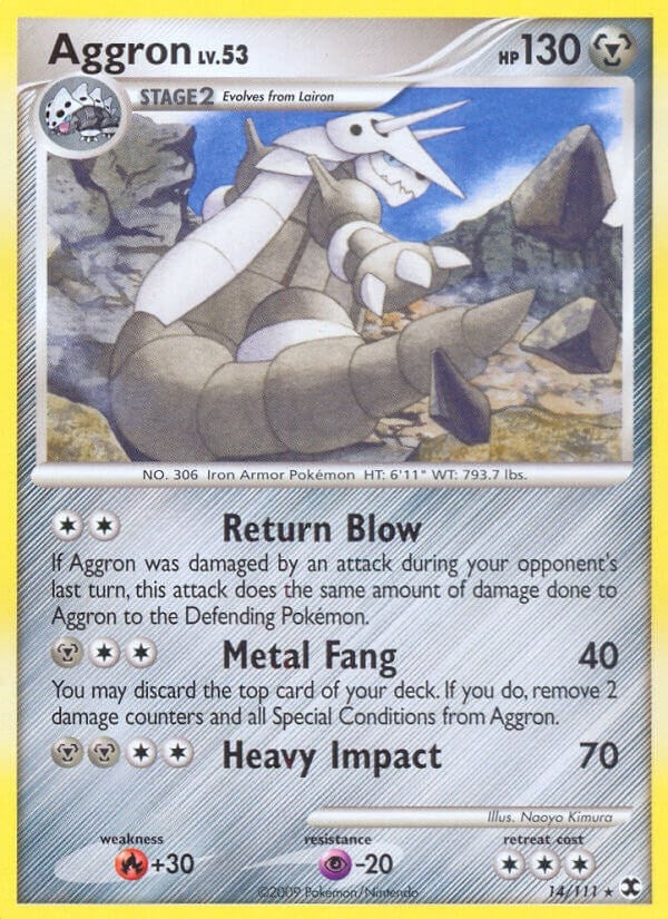Image for Aggron (Rising Rivals) (14/111) - Pokemon