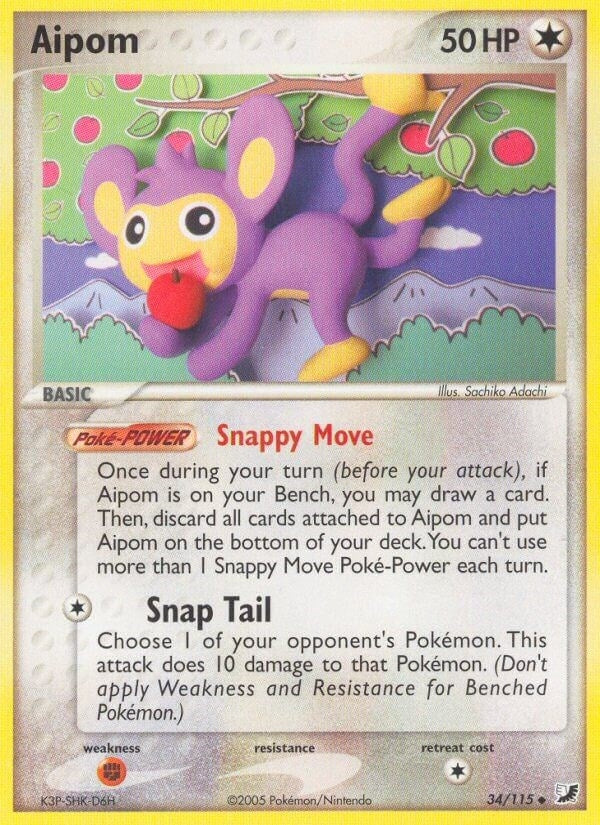 Image for Aipom (Unseen Forces) (34/115) - Pokemon