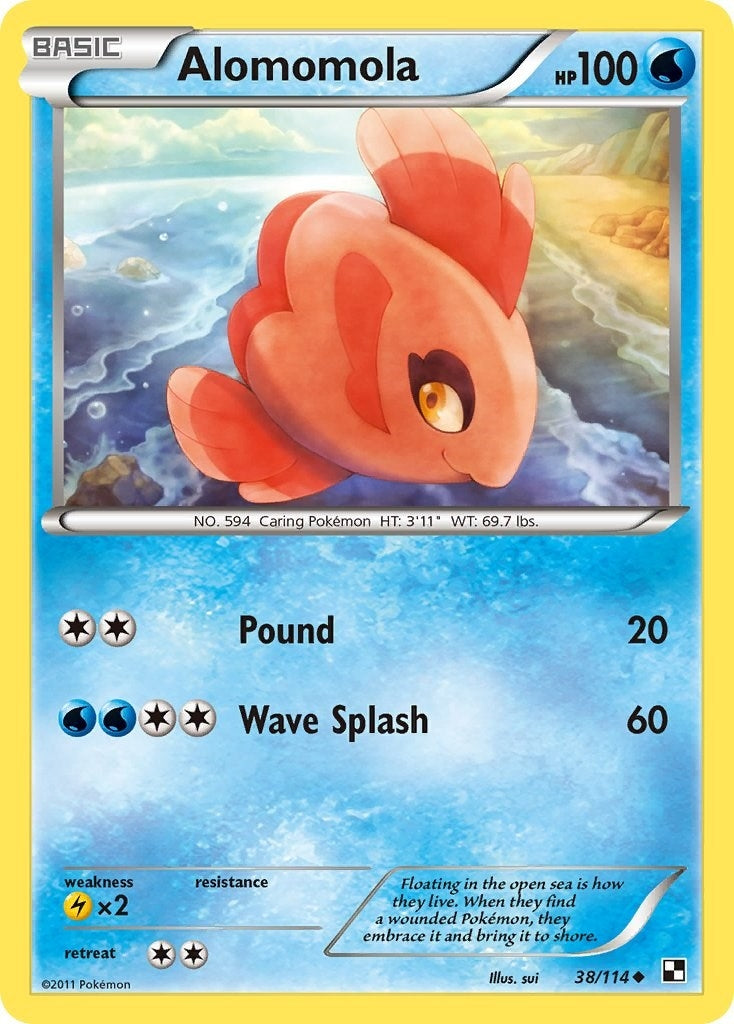 Image for Alomomola (38) (Black and White) (38/114) - Pokemon