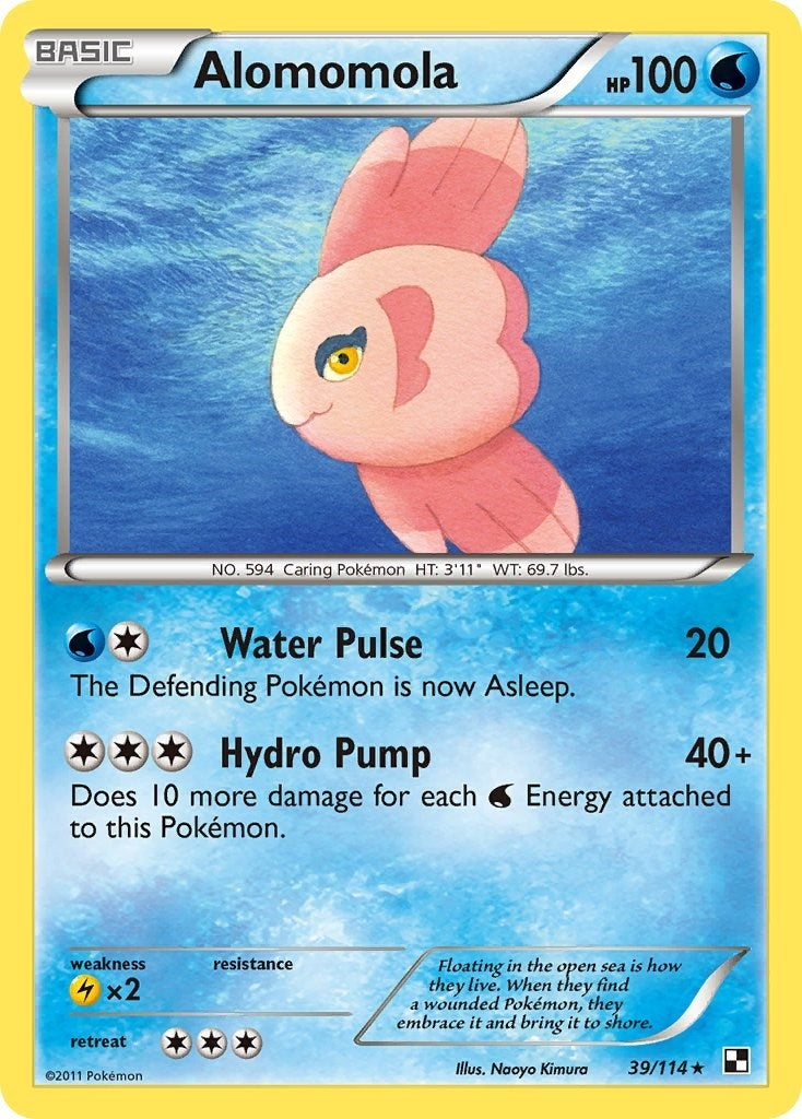 Image for Alomomola (39) (Black and White) (39/114) - Pokemon